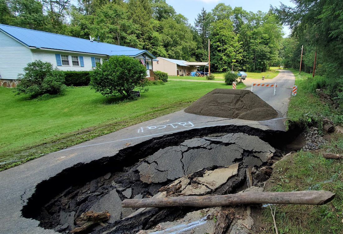 Warren County Road Closed After Washing Out News, Sports, Jobs Post